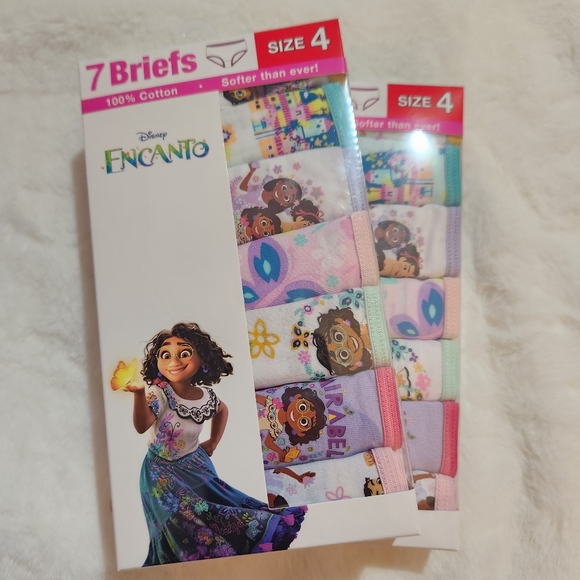 Disney Encanto/Wish Assorted Girls Panties Briefs Lot Of 2 (14 Pair) Size 4 NEW - Picture 6 of 6